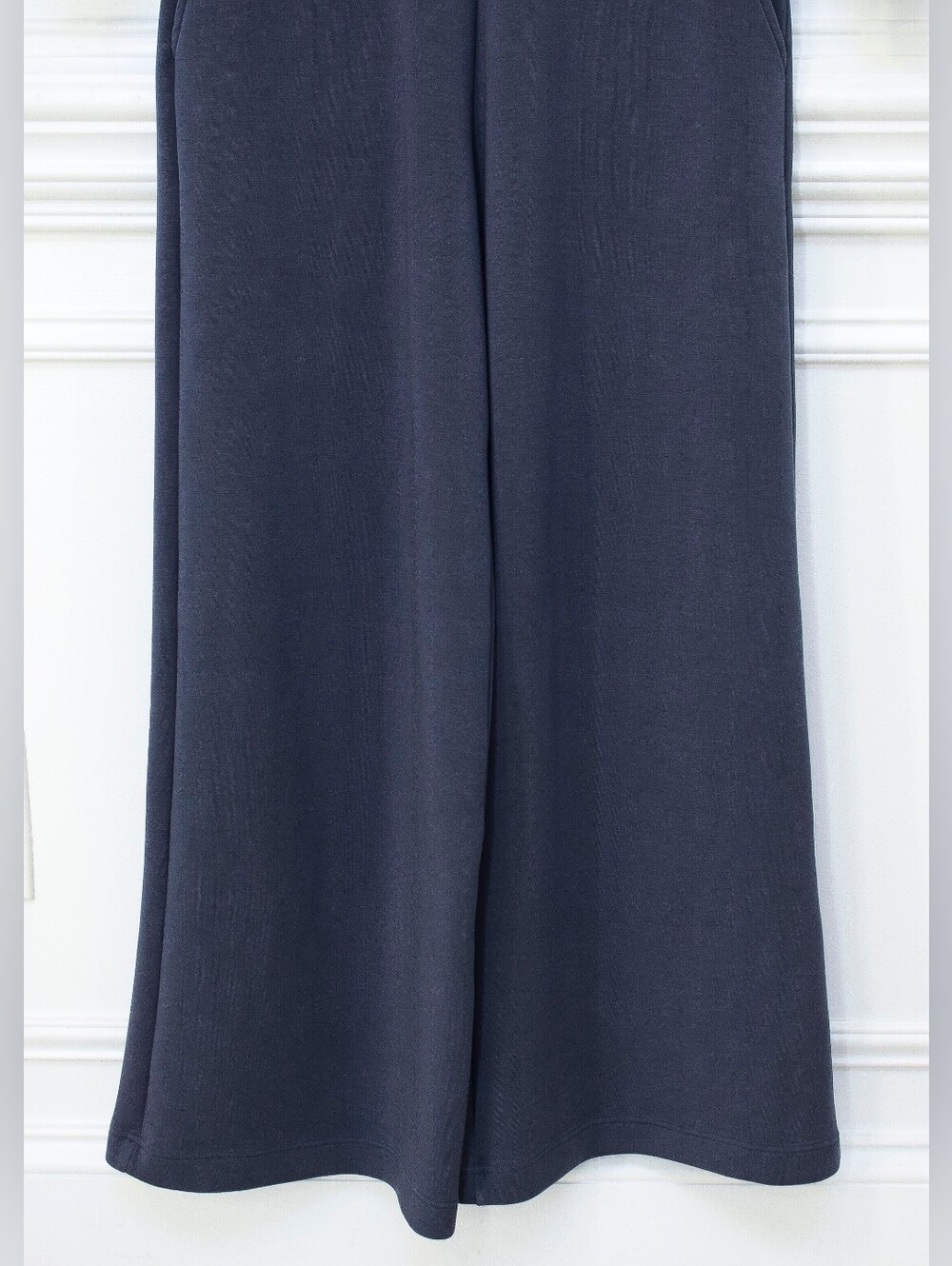 Spanx AirEssentials Off Shoulder Jumpsuit Blue Size SP Wide Leg Slouchy Lounge - Picture 6 of 14
